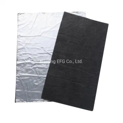Glasfaserplatte mit schwarzer, mattbeschichteter Glaswolle/Schallwärmedämmung, feuerfest