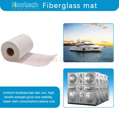 Glasfaser-Weiß-Farbschnitt-Fiberglas-Schnittstrangmatte